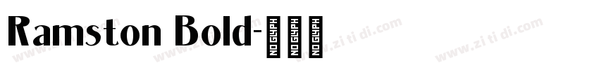 Ramston Bold字体转换